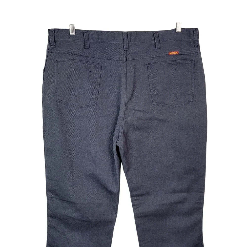 Big Ben Vintage Workwear Jobcore Heavy Canvas Dark Blue Work Pants Men's 40x34 - Picture 6 of 16
